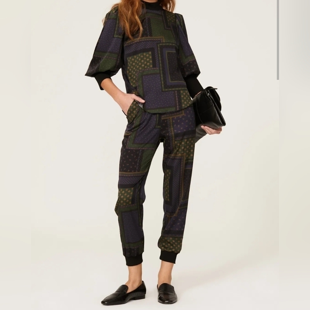 Veronica Beard Avamere Patchwork Pants Size 2 NWT